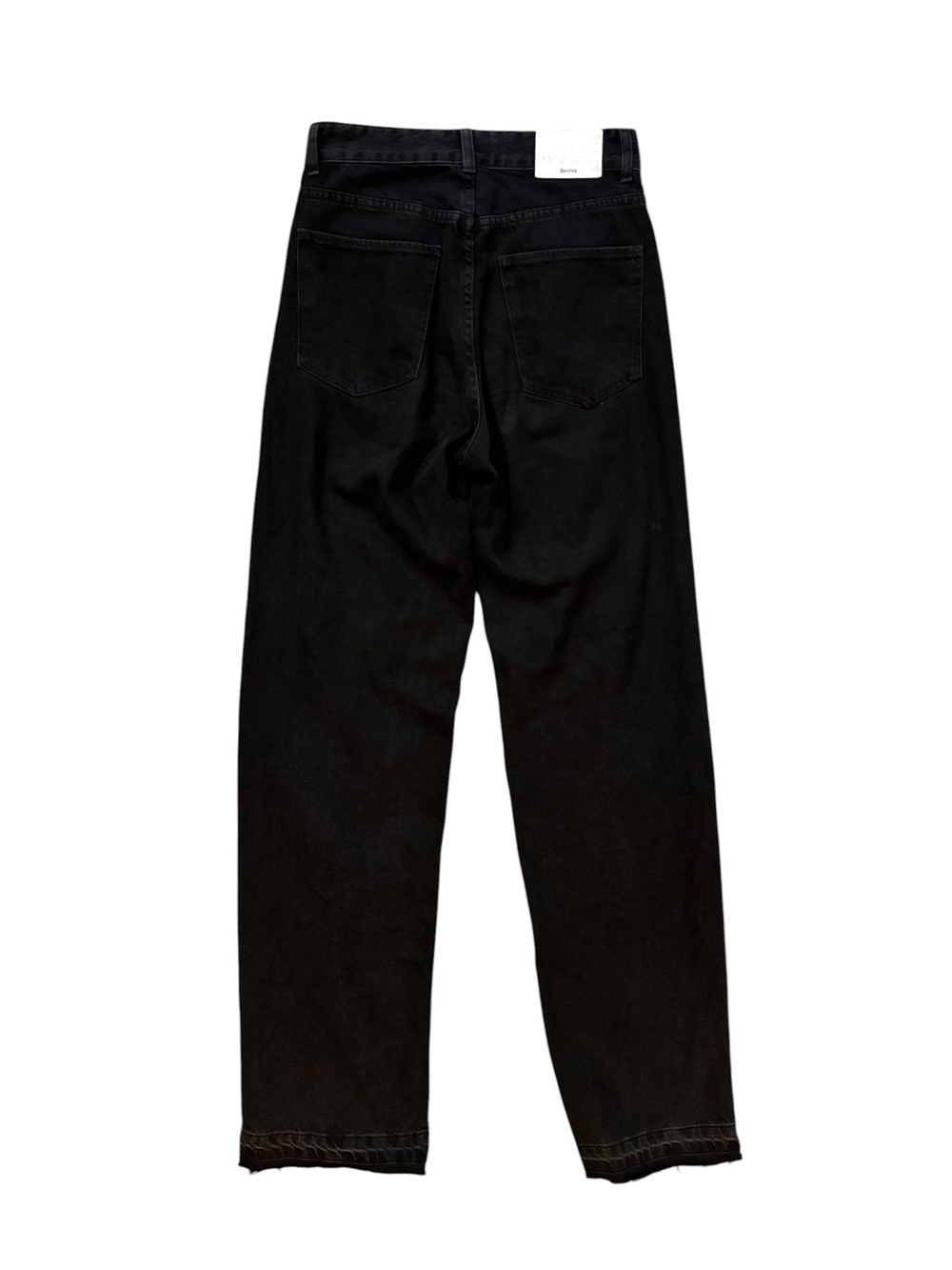 Bershka High Waist Straight Leg Black Jeans Size US 4 Classic Denim Grunge - Picture 3 of 7